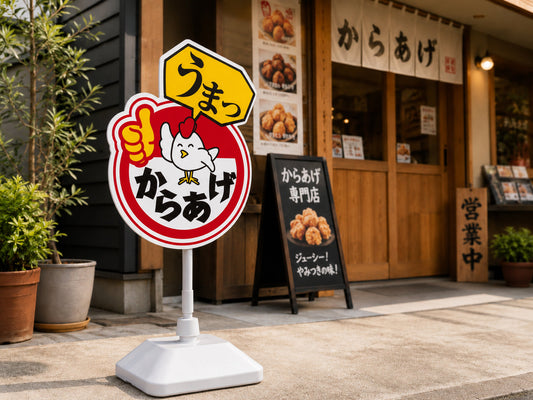からあげ,からあげ専門店,スタンド看板,飲食店,販促,集客