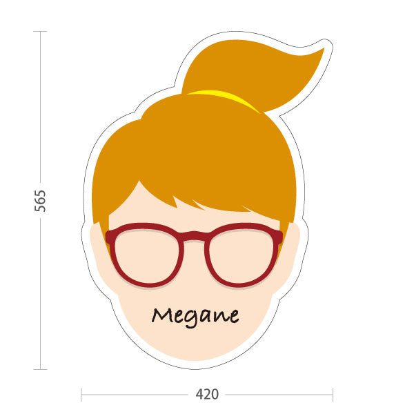 スタンド看板 ノーマルタイプ Megane メガネ めがね 眼鏡店向け レディースデザイン 屋外使用可 S-10256-14