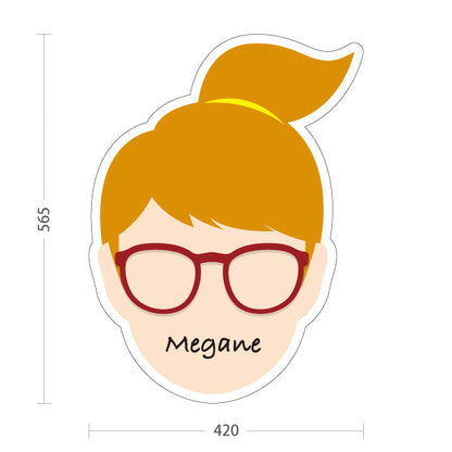 スタンド看板 ノーマルタイプ Megane メガネ めがね 眼鏡店向け レディースデザイン 屋外使用可 S-10256-14