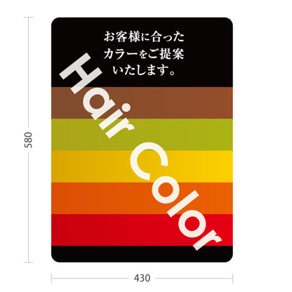 スタンド看板 ノーマルタイプ ヘアカラー カラー提案 似合う色 カラーリング 美容室 ヘアサロン イメチェン 屋外使用可 S-1033-32