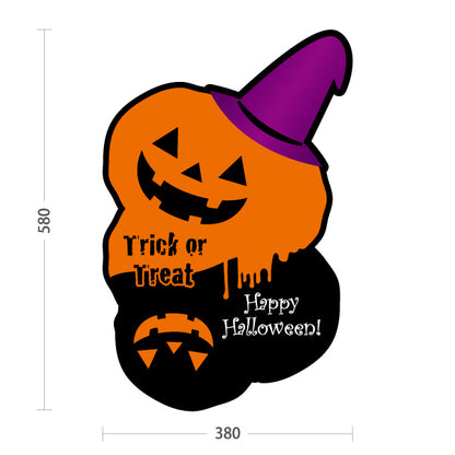 スタンド看板 ノーマルタイプ ハロウィン 魔女帽子ジャックオーランタン Trick or Treat 店舗前・イベント装飾向け 屋外使用可 S-10518-5