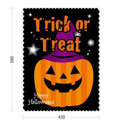 スタンド看板 ノーマルタイプ ハロウィン Trick or Treat ジャックオーランタン 星きらめく背景 ポップで楽しいデザイン 店舗前・イベント装飾向け 屋外使用可 S-10518-6