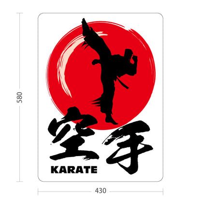 スタンド看板 ノーマルタイプ 空手 KARATE 教室 習い事 練習生募集 生徒募集PR向け 白 屋外使用可 S-10720-1