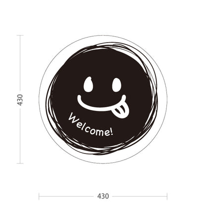 スタンド看板 ノーマルタイプ ウェルカム Welcome! 英語表記 モノクロデザイン 店舗前・案内PR向け 屋外使用可 S-10910-5