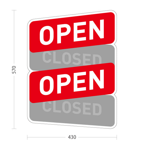 スタンド看板 ノーマルタイプ オープン OPEN 店舗営業 店舗入口向け 屋外使用可 S-1099-8