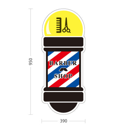 スタンド看板 トールタイプ BARBER SHOP サインポール型デザイン 理容室・バーバーショップPR向け 屋外使用可 S-T-1032-1