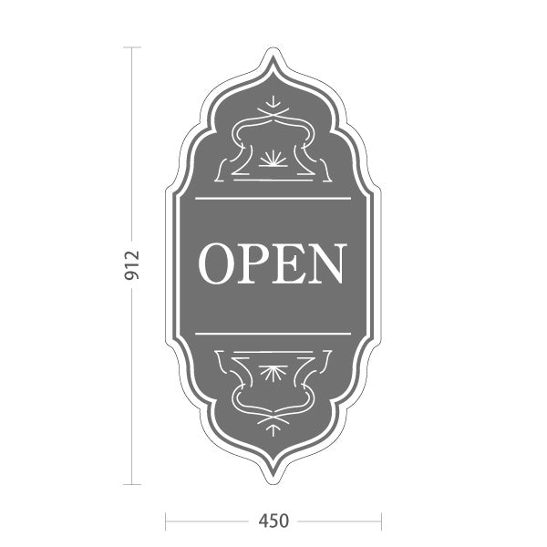 スタンド看板 トールタイプ クローズ CLOSED おしゃれ エレガントデザイン ブラウン 可愛い 店舗営業 店舗入口向け 屋外使用可 S-T-1099-10