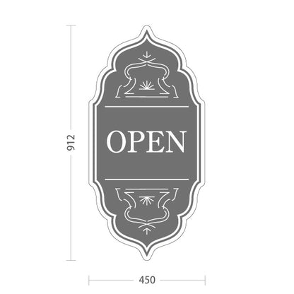 スタンド看板 トールタイプ クローズ CLOSED おしゃれ エレガントデザイン ブラウン 可愛い 店舗営業 店舗入口向け 屋外使用可 S-T-1099-10