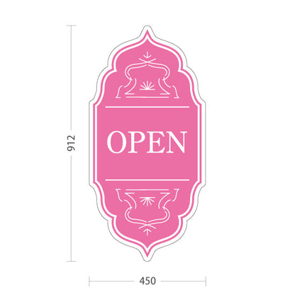 スタンド看板 トールタイプ オープン OPEN おしゃれ エレガントデザイン ブルー 可愛い 店舗営業 店舗入口向け 屋外使用可 S-T-1099-7