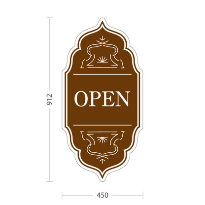 スタンド看板 トールタイプ クローズ CLOSED おしゃれ エレガントデザイン ブラウン 可愛い 店舗営業 店舗入口向け 屋外使用可 S-T-1099-9