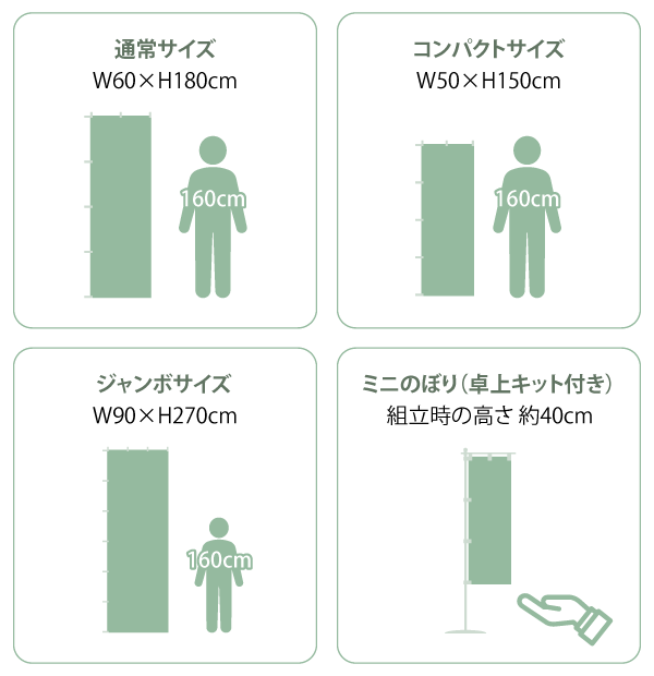 のぼり旗の料金一覧|サイズ別・価格表 あぴまちSHOP のぼり旗の料金一覧|サイズ別・価格表 あぴまちSHOP